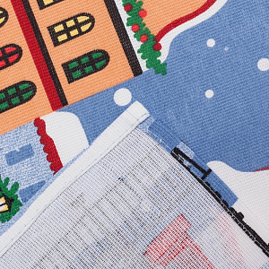 Полотенце 35х60см ДОЛЯНА Праздник в городе 100% хлопок 160г/м2 000000000001202357