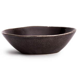 Салатник 21см Агат черный глазурованная керамика 000000000001217657