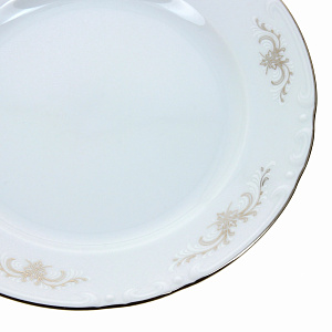 Десертная тарелка Серый Орнамент Люкс Хауз, 19 см 000000000001003638