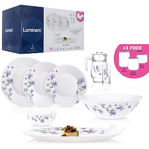 ALISIER Набор столовой посуды 33 предмета LUMINARC P0068 000000000001180648