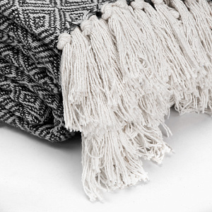 Плед 190х220см LUCKY QUADRO серый хлопок Плед 190х220см LUCKY QUADRO серый хлопок 000000000001214659