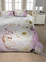 Комплект постельного белья 2-спальный LUCKY Роза пододеяльник200х215см простынь220х215см наволочки70х70см-2шт розовый поплин 100%хлопок 000000000001199411