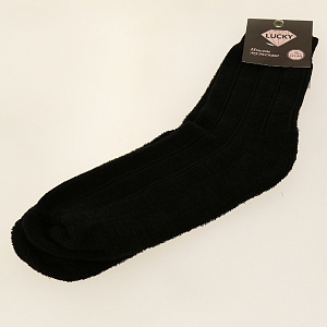 Носки мужские р.25(39-40) LUCKY черные махровые 000000000001182900