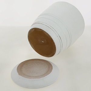 Горшок для цветов декоративный ПРЕСТИЖ белый №1 4л керамика ГК 33 000000000001204112