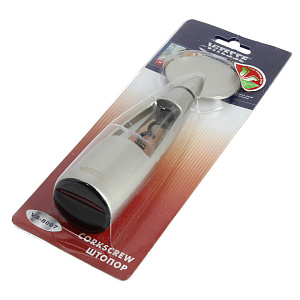 Штопор 24х8х5,5см VITESSE Можно мыть в посудомоечной машине Цинковый сплав 000000000001170427