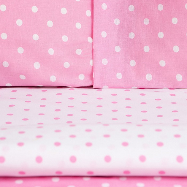 Комплект постельного белья 1,5-спальный ЭТЕЛЬ Pink style пододеяльник 143х215см простынь 150х214см наволочки 50х70см-2шт розовый поплин хлопок 000000000001210724