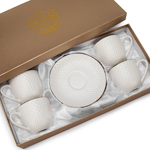 Набор чайный 8 предметов LAGARD (чашка 240мл-4шт/блюдце-4шт) фарфор SH08093 000000000001219873