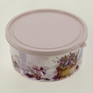 КОРОБКА КРУГЛАЯ 1.9л ЛАВАНДА для хранения 4351708 000000000001198989