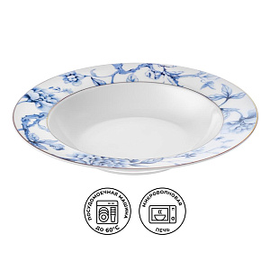 Тарелка суповая 21,5см ESPRADO Bouquet фарфор 000000000001208336