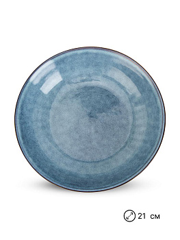 Салатник 21см синий керамика 000000000001227202