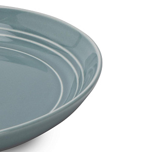 Тарелка десертная 20см темно-серый керамика 000000000001225438