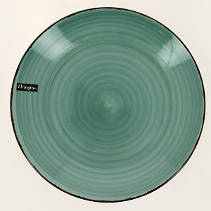 Тарелка обеденная 27см ELRINGTON АЭРОГРАФ Изумруд керамика 000000000001200767