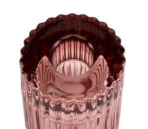 Подсвечник двухсторонний 5,5х7,5см стекло 000000000001216423