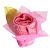 Полотенце Роза на подставке Софти, 20х20 см, хлопок 000000000001151792