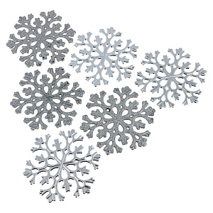 Набор декоративных украшений СнежинкаПосуда Центр, 11 см, 6 шт. 000000000001161802