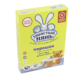 Порошок стиральный детский 400г УШАСТЫЙ НЯНЬ 000000000001025351