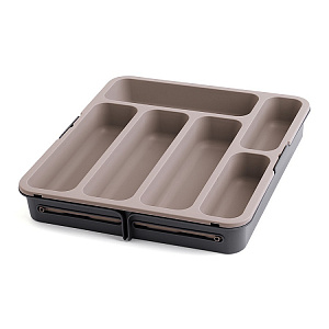 Органайзер для столовых приборов 31x35x5,5см DE'NASTIA бежевый полипропилен 000000000001212530