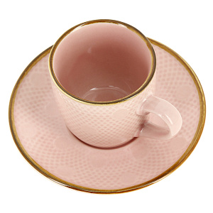 Кофейный набор Розовые мечты Коралл, 12 предметов 000000000001166779