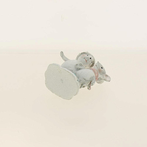 Декоративная фигурка Снежные Мышки из полирезины / 9,5х7х4,5см арт.80104 000000000001191340