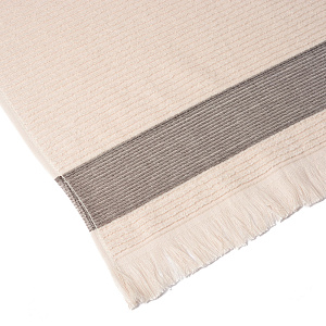 Полотенце махровое 70х130см СОФТИ Гармошка молочный хлопок 100% 000000000001213302