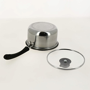 Ковш 0,9л с крышкой EETRITE нержавеющая сталь RUA01-16 000000000001201149