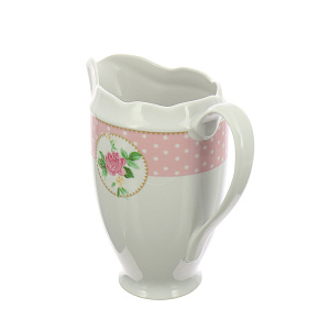 Кувшин Mix&Match Porcelaine Czech Gold Hands, розовый, 1л 000000000001136197
