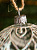 Декоративное украшение на елку Шар №4,5 D8см БИРЮСИНКА Кружево белый стекло 000000000001207645