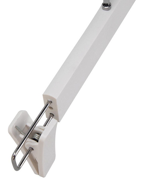 Вешалка 32см для брюк и юбок FORA хромированный крючок белый полипропилен 000000000001228697