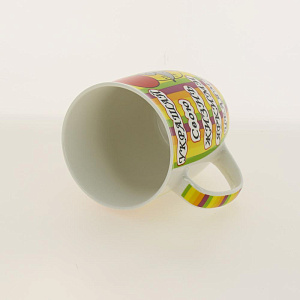 Кружка 350мл, NEW BONE CHINA,упаковка-гофрокороб, ЯРКИЕ ЦЕЛИ,170-08018 000000000001192691
