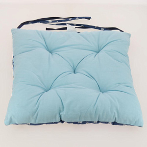 Подушка-Сидушка YELLOW RABBIT для Стула Кошечка Джинс,100% хлопок,арт0021 000000000001186625