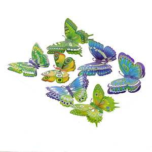 Стикеры с блестками Мини бабочки Room Decoration 000000000001127317