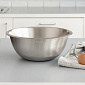 Миска для смешивания продуктов 26см 3л DE'NASTIA силиконовое дно серый нержавеющая сталь