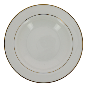 Тарелка cуповая 22см TUDOR ENGLAND ROYAL CLASSIC GOLD с золотым кантом фарфор 000000000001193737