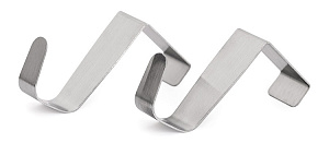 Набор крючков на дверь 4,1x2,5x6см 2шт DE'NASTIA серый нержавеющая сталь 000000000001212665