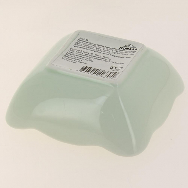 Салатник 250мл/11см ф.квадратБабочка светло-зеленаяHD-035G 000000000001181039