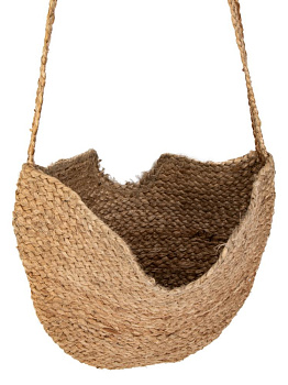 Сумка плетеная DE'NASTIA 40х35см бежевый джут 000000000001225689