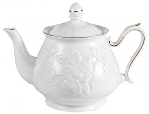 Сервиз чайный 13 предметов (чашки 220мл, чайник 1л) BALSFORD Грация Агава фарфор 000000000001183392