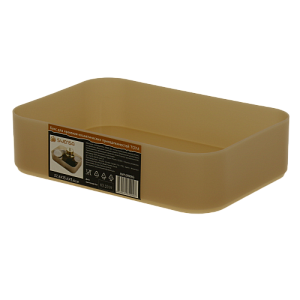 Бокс д/хранения косм.принадлежностей TOYA бежевый, полипропиленSWP-0980BG 000000000001192319