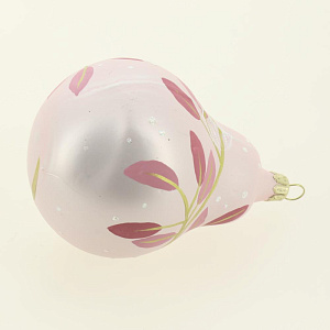 Декоративное украшение Матрешка 12см БИРЮСИНКА розовый стекло 000000000001207673