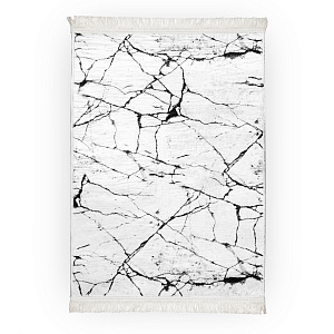 Ковер 60х90см Мрамор белый полиэстер 000000000001213326