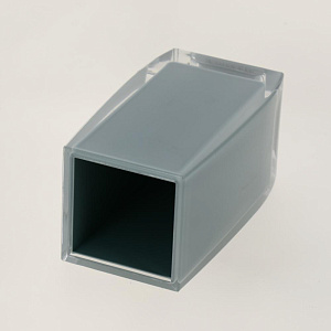 Стакан для зубных щёток DeNASTIA, бирюзовый (четырёхгранный) X000013 000000000001200430