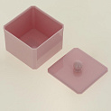Баночка косметическая CUBE с крышкой, розовый, пластикSWP-0910RS 000000000001192304