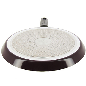 Сковорода блинная из штампованного алюминия с антипригарным покрытием, бакелитовая ручка 24 см Basic Induction Moulin Villa PHP-24-I 000000000001146306