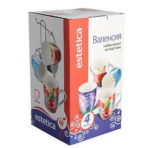 Набор кружек Валенсия Estetica, 360мл, 4 шт. 000000000001118376