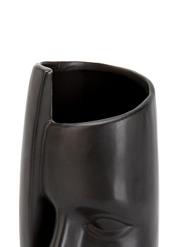 Ваза 11,5х21,5см Фьюжн черный керамика 000000000001225896