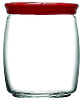 CESNI Банка для сыпучих продуктов 920мл PASABAHCE Red стекло/пластик 43004R