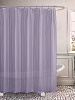 Шторка для ванной 180x200см DE'NASTIA с рельефным рисунком лаванда пева