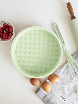 Форма для выпечки 25см DE'NASTIA мятный силикон 000000000001220162