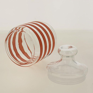 Банка стекляннаяс красной спиралью 0,75л с крышкой SPRIAL RED Q0404 000000000001198037