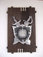 Настенные кварцевые часы (без батарейки) декорир. Гипсом 41х26 см 17633 000000000001183503
